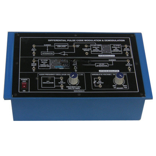 Differential Pulse Code Modulation & Demodulation Trainer